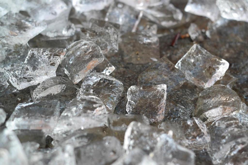 Melting ice, close up